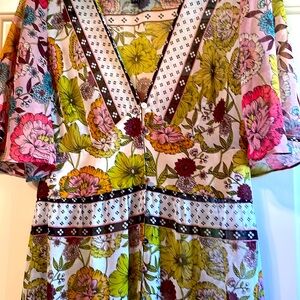 Zara flowy maxi coverup / duster NWOT